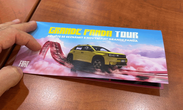 Výroba propagačních materiálů pro uvedení nového modelu Fiat Grande Panda